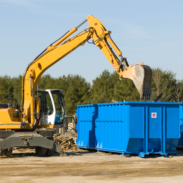 what size residential dumpster rentals are available in Scottsmoor